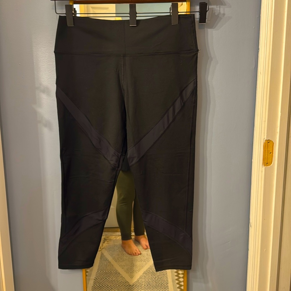 Aerie Chill Play Move Mesh Insert Leggings; Blk